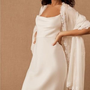 BHLDN Maneesha Ruia White Wrap/Scarf